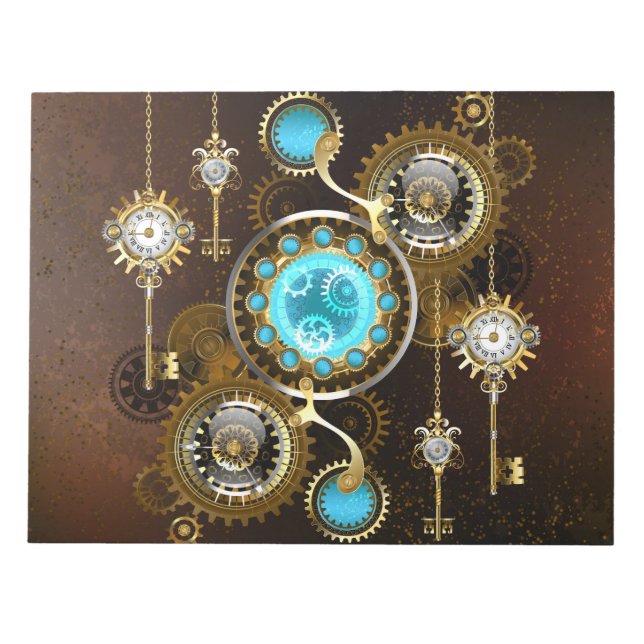 Bloc-note Steampunk Rusty Background (Devant)