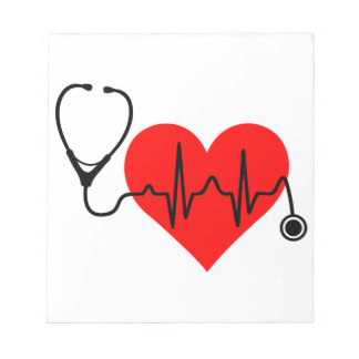 Bloc-note Stéthoscope Heartbeat