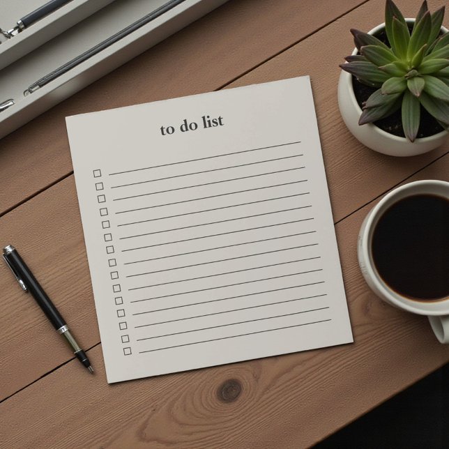 Bloc-note Stone Grey To Do List Minimalist Teacher Simple (Stone Grey To Do List Minimalist Teacher Simple Notepad)