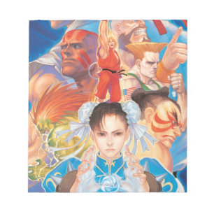 Bloc-note Street Fighter 2 Groupe Chun-Li