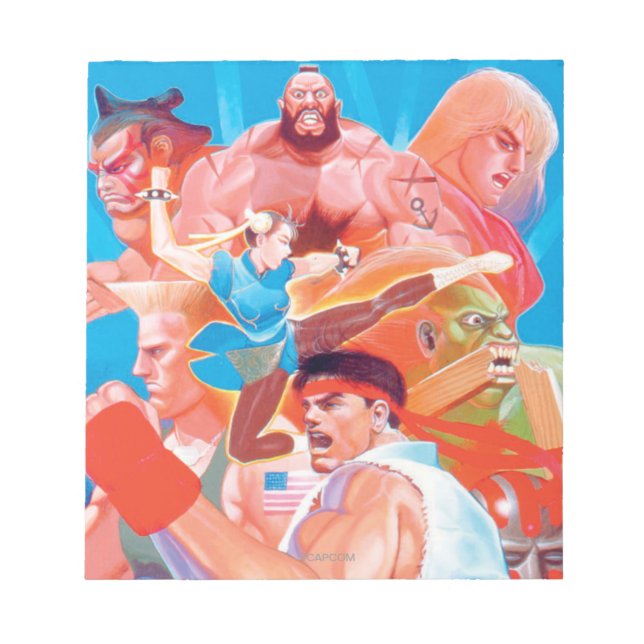 Bloc-note Street Fighter 2 Ryu Group (Devant)