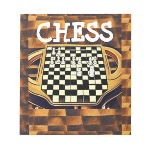 BLOC-NOTE STYLE DE PLATINEAU D'ÉCHECS