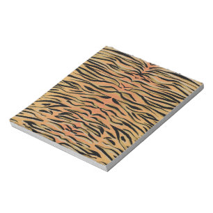 Bloc-note Stylish Black Gold Tiger Animal Print