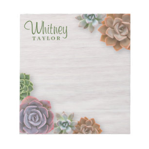 Bloc-note Succulents rustiques