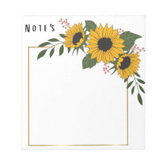 Bloc-note Sunflower Sticky Note's