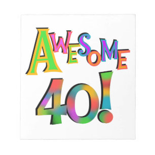 Bloc-note Super 40 T-shirts et cadeaux d'anniversaire