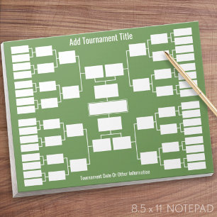 Bloc-note Support de tournoi sportif - 32 équipes