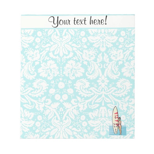 Bloc-note Surfer Girl (Devant)