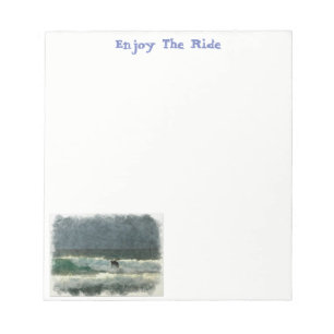 Bloc-note Surfer les vagues