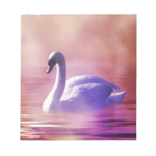 Bloc-note Swan au clair de lune coloré