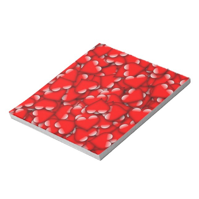 Bloc-note Sweet Romantique Valentine Love Hearts Rouge (Tourné)