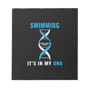 Bloc-note Swimming Its In My DNA Funny Swimer Cool Love