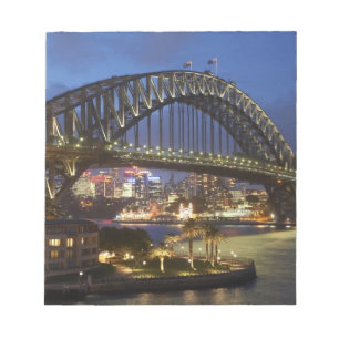 Bloc-note Sydney Harbour Bridge et Park Hyatt Sydney Hotel