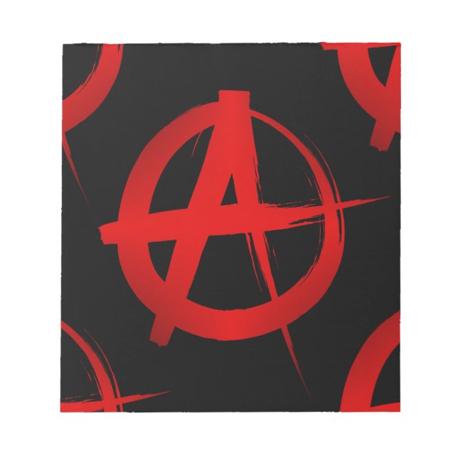 Bloc-note Symbole d'anarchie (Devant)