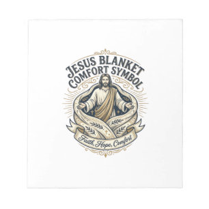 Bloc-note Symbole de réconfort de couverture Jésus Réconfort