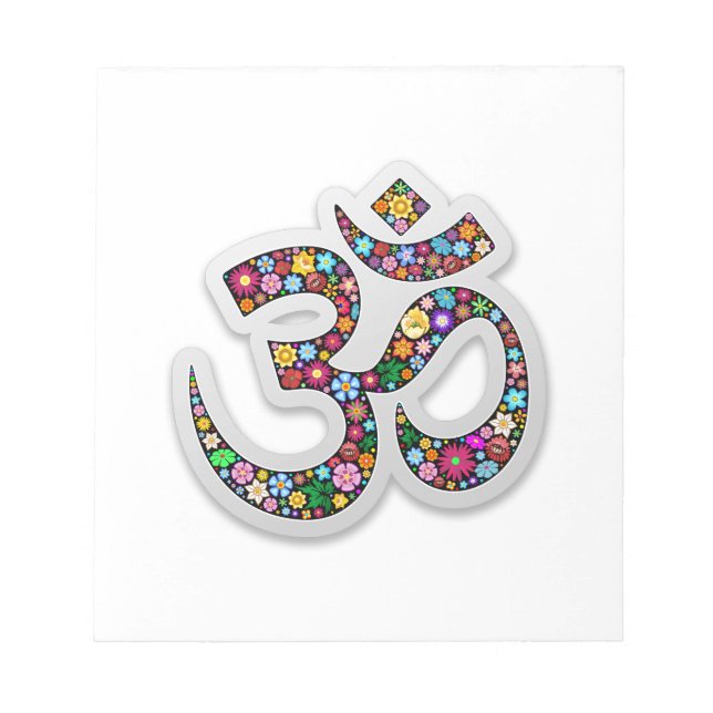 Bloc-note Symbole de yoga Om Ohm Aum Namaste (Devant)