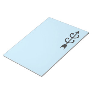 BLOC-NOTE SYMBOLE FLÈCHE VERS LE PAYS