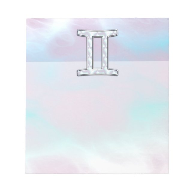 Bloc-note Symbole Gemini Zodiac (Devant)