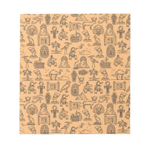 Bloc-note SYMBOLE Hiéroglyphique égyptien Arrière - plan