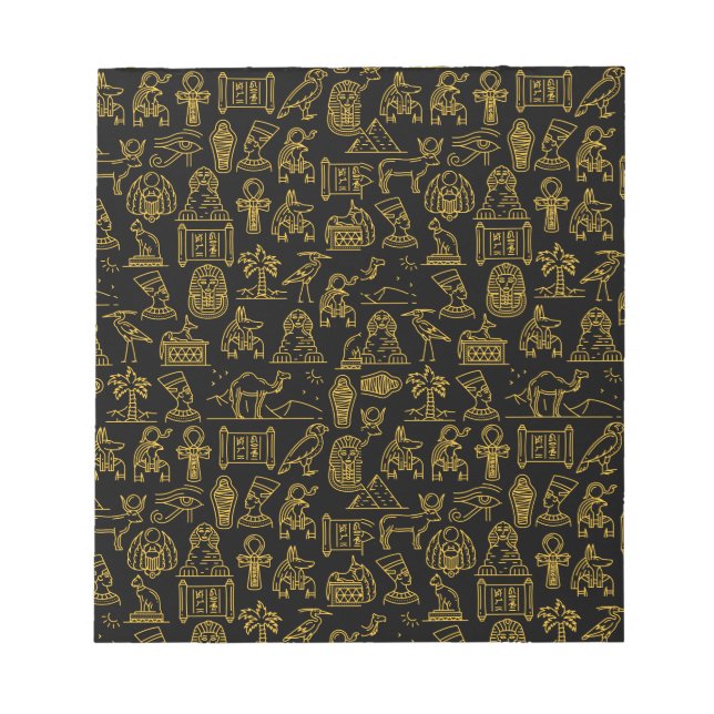 Bloc-note SYMBOLE HIÉROglyphique égyptien Motif (Devant)
