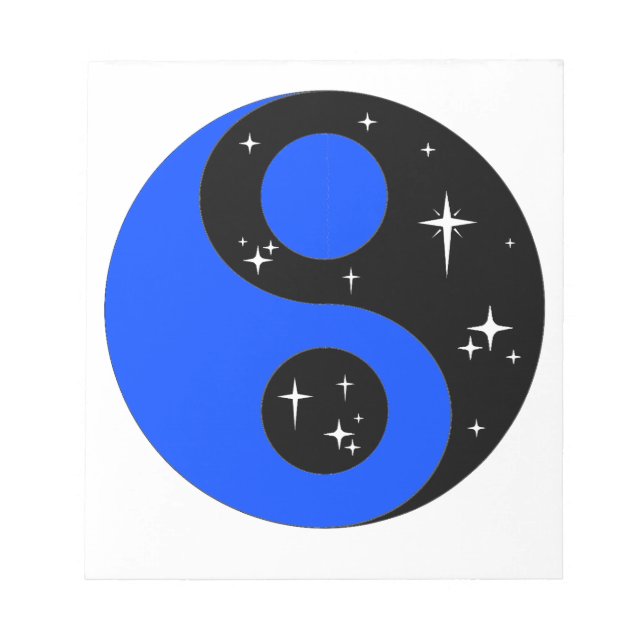 Bloc-note " Symbole Ying Yang Starry " (Devant)
