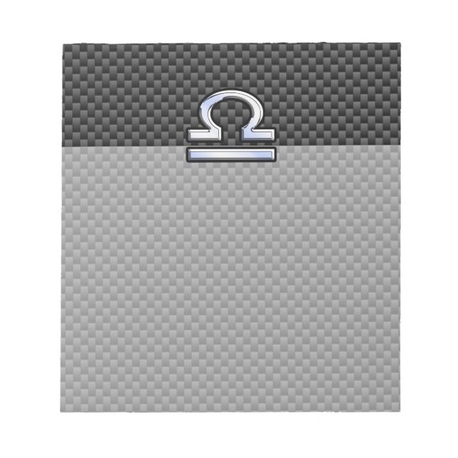 Bloc-note SYMBOLE Zodiaque de Libra sur l'impression en fibr (Devant)