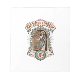 Bloc-note Symbolisme de la clé de la porte de Jésus Symbolis