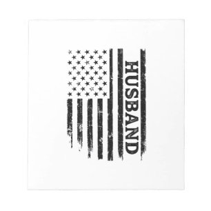 Bloc-note T-shirt drapeau patriotique de mari vintage Design