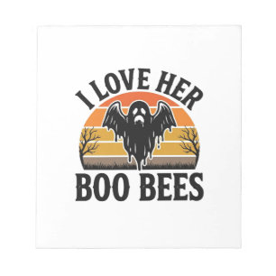 Bloc-note T-shirt drôle de Halloween vintage pun abeille fan