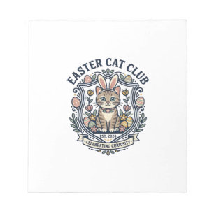 Bloc-note T-shirt graphique de chat de Pâques - Easter Cat C