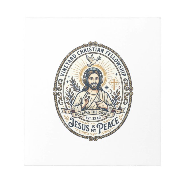 Bloc-note T-shirt graphique esthétique Jésus Lo Fi Study Bea (Devant)