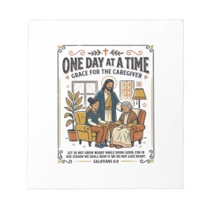 Bloc-note T-shirt graphique Jésus Soignant Parents Âgés Chri