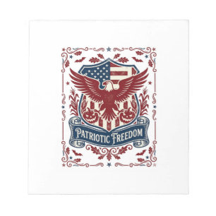 Bloc-note T-shirt graphique vectoriel d'Halloween patriotiqu