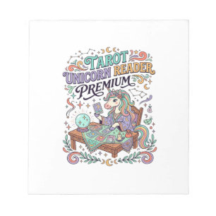 Bloc-note T-shirt Licorne Tarot Lecteur de Licorne Premium K