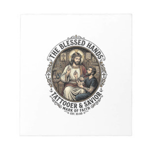 Bloc-note T-Shirt Studio de Tatouage d'Artiste Jésus Inspira