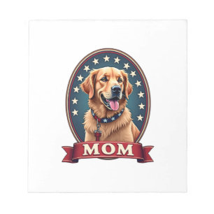 Bloc-note T-shirt vintage pour maman de retriever doré patri