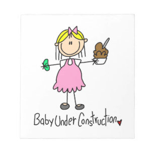 Bloc-note T-shirts et cadeaux Bébé en construction