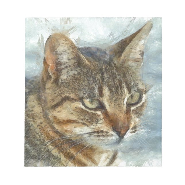 Bloc-note Tabby Cat Étonnant Gros Plan Graphite Portra (Devant)