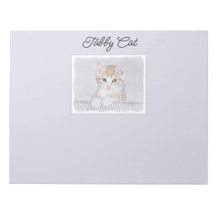 Bloc-note Tabby Orange Kitten Peinture - Art Chat original