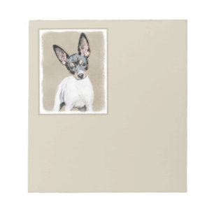 Bloc-note Tableau Rat Terrier - Cute Original Chien Art