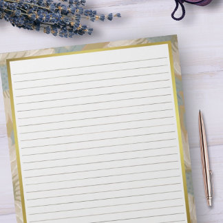 Bloc-note Taille de la lettre 8,5 po x 11 po Brown Lignes la