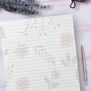 Bloc-note Taille de la lettre 8,5 po x 11 po Grand Roulé ros