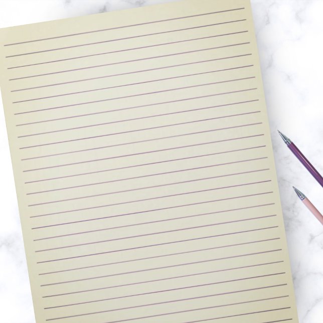 Bloc-note Taille de la lettre 8,5"x11" Violet Roulé Large Bb (Créateur téléchargé)