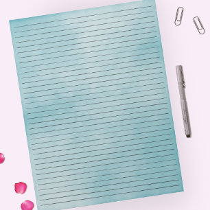 Bloc-note Taille de la lettre 8,5 x 11 Couleur d'eau de l'éc