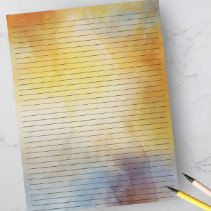 Bloc-note Taille de la lettre Aquarelle de 8,5 po x 11 po