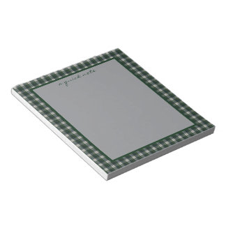 Bloc-note Tartan Écossais Original Moderne de Campbell 