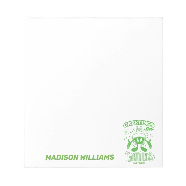 Bloc-note Tasty Retro MARVIN LE MARTIAN™ (Devant)