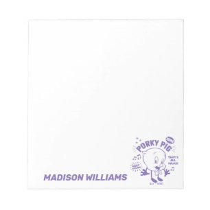 Bloc-note Tasty Retro Porky Pig