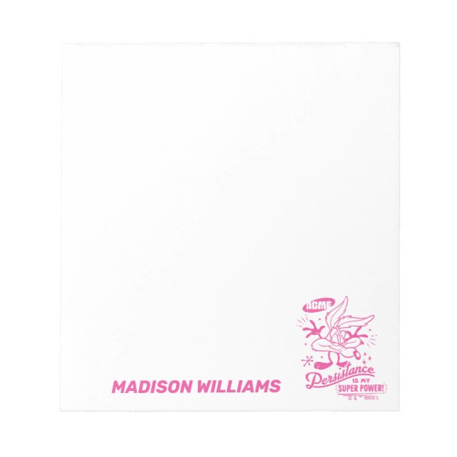 Bloc-note Tasty Retro WILE E. COYOTE™ (Devant)