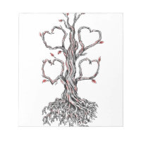 Tatouage de branche de cœur d'arbre de chêne torsa